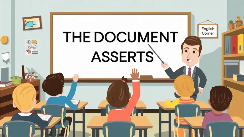 The Document Asserts