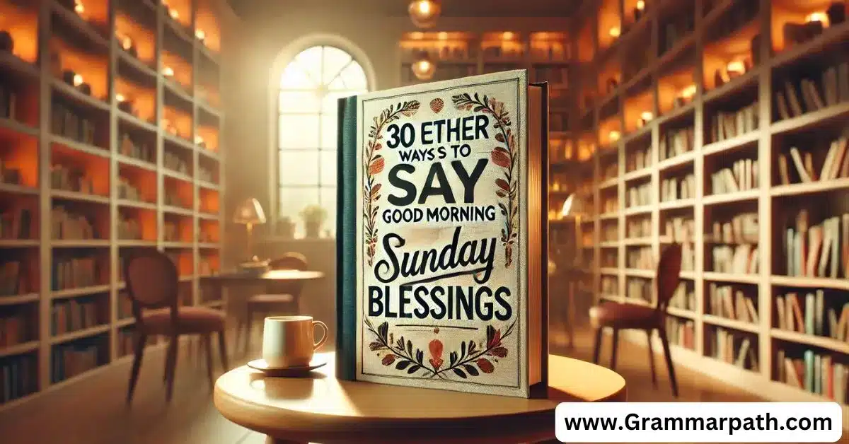 30 other Ways to Say "Good Morning Sunday Blessings"