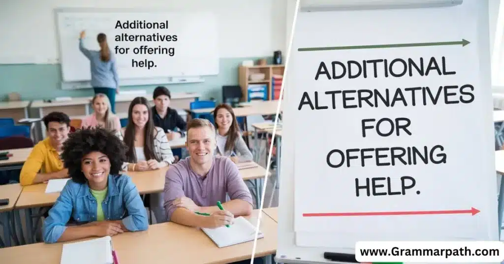 Additional Alternatives for Offering Help