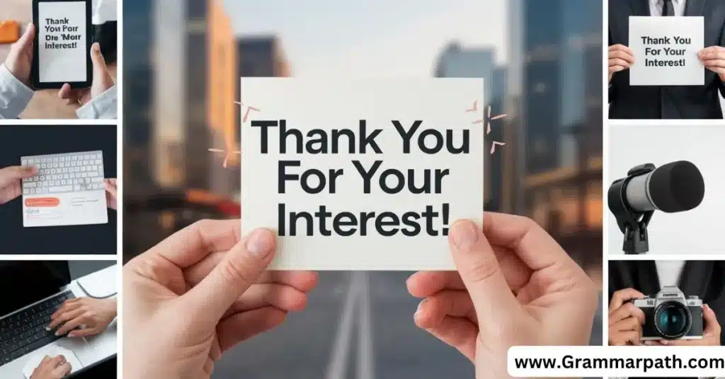 20 Other Ways to Say “Thank You for Your Interest” (With Example)