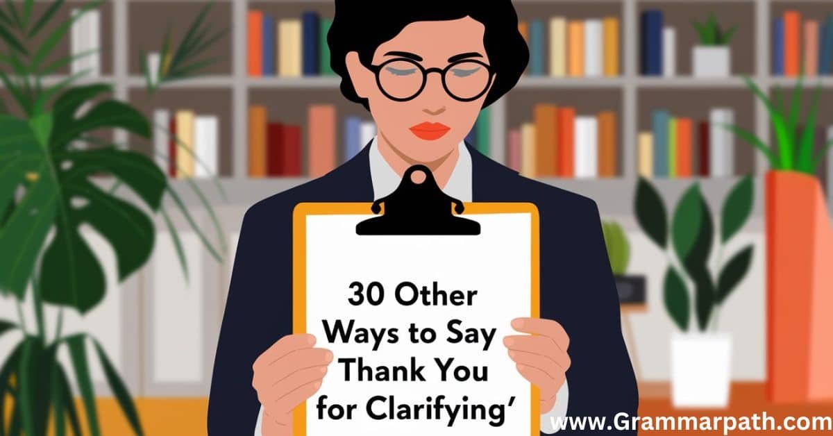 30 Other Ways to Say “Thank You for Clarifying”