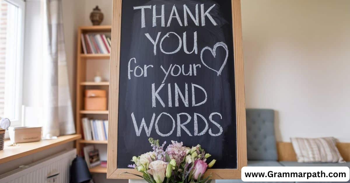 20 Other Ways to Say “Thank You for Your Kind Words” (With Example)