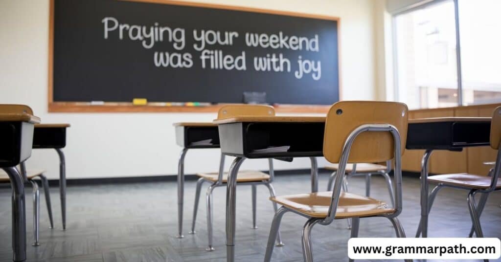 Praying your weekend was filled with joy