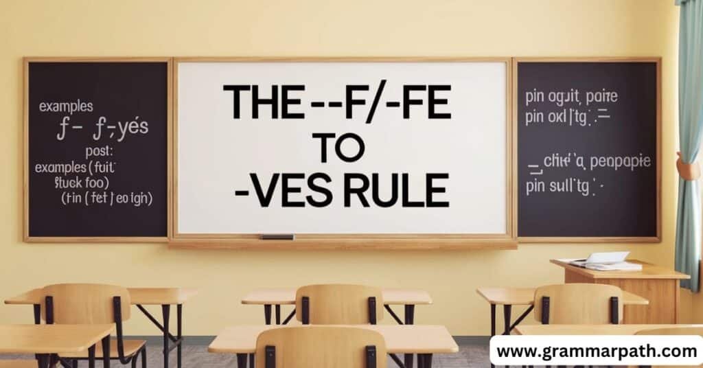 The -f/-fe to -ves Rule: A Deeper Dive